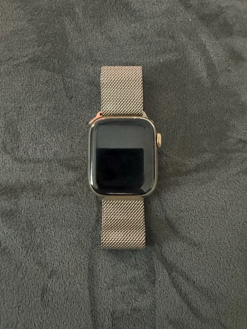 Apple Watch with Gold Mesh Band